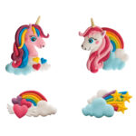 Einhorn-Zuckerdekor-Set